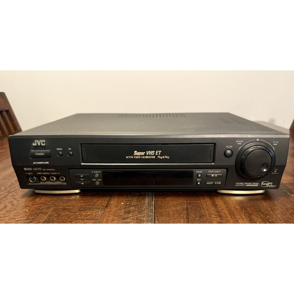 JVC HR-S4600U Super VHS ET VCR 4-Head Hi-Fi Stereo TESTED-NO REMOTE